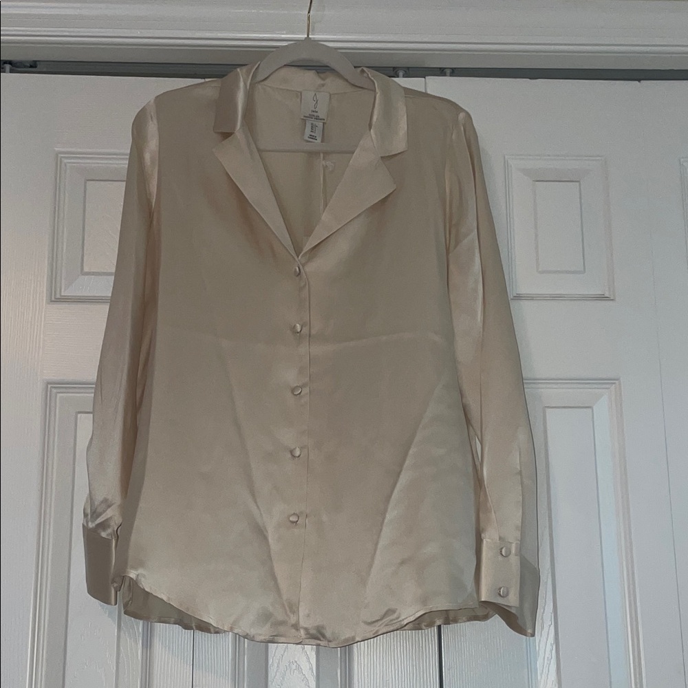 Joie Cream Silk Top